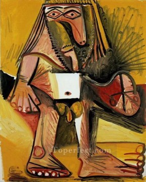 パブロ・ピカソ Painting - 立っている裸の男 1971年 パブロ・ピカソ